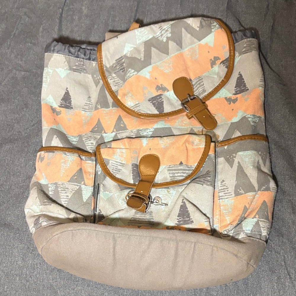 Stylish Geometric Pattern Backpack